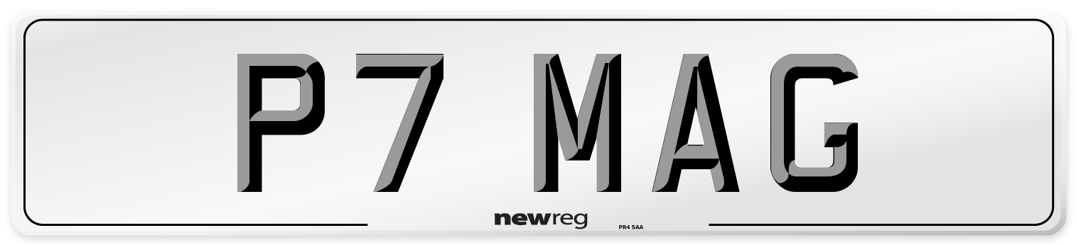 P7 MAG Number Plate from New Reg